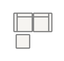 2-Seater Sectional 80