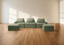 Cushie 3 Seater U Shaped Sectional Sleeper Sofa - Cushie