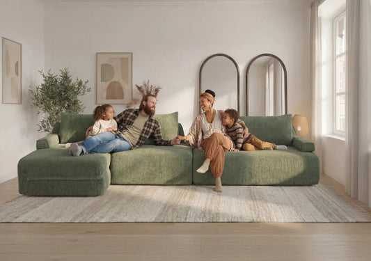 Cushie 4 Seater Sectional Sleeper Sofa w/Chaise - Cushie