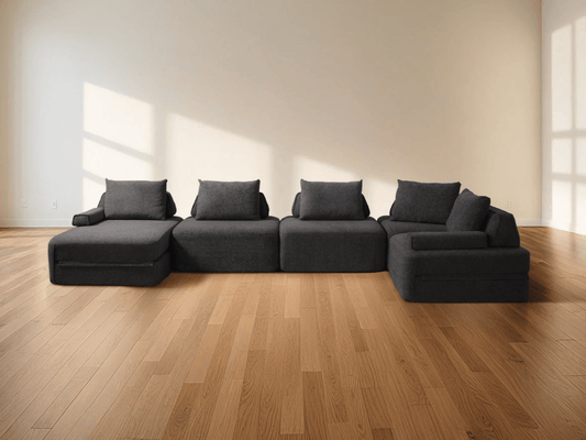 Cushie 5 Seater U Shaped Sectional Sleeper Sofa w/ Chaise - Cushie