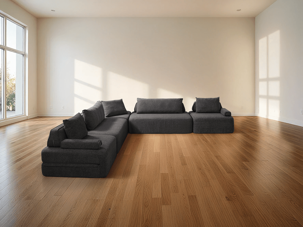 Cushie 7 Seater L Shaped Sectional Sleeper Sofa