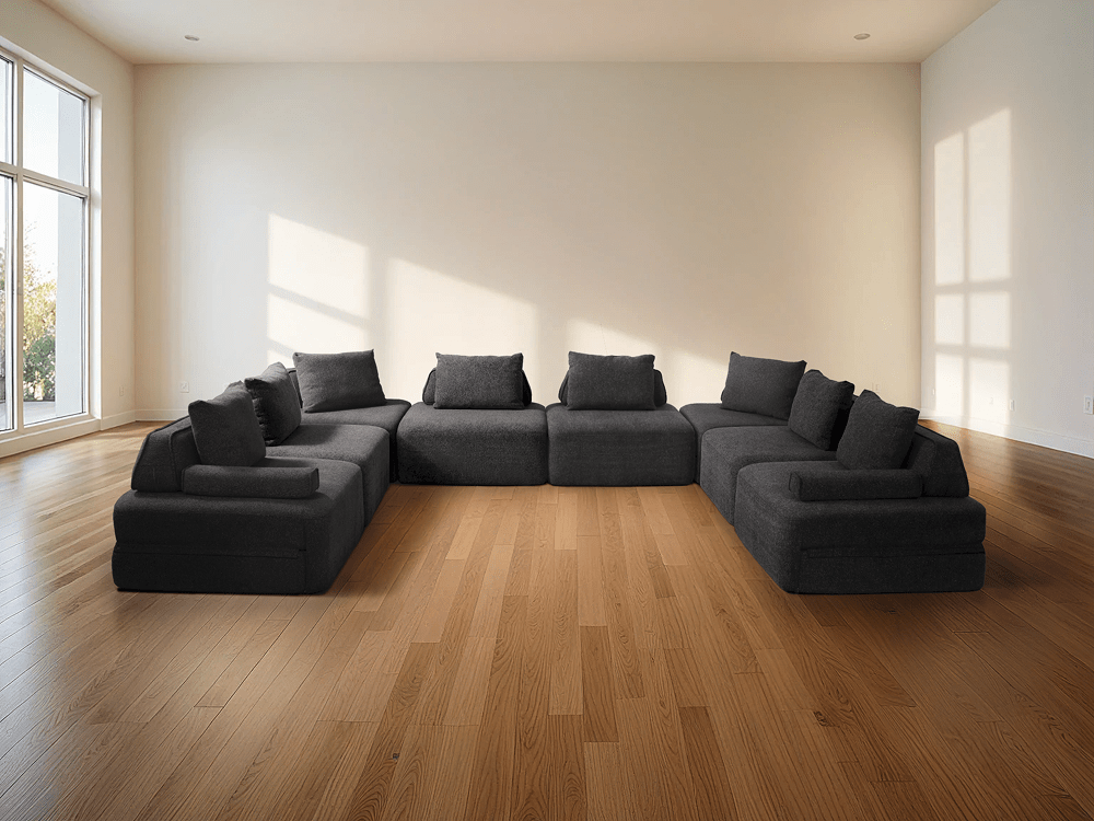 Cushie 9 Seater U Shaped Sectional Sleeper Sofa