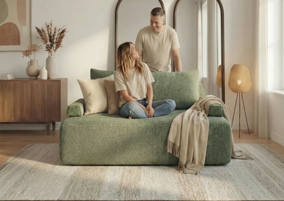 Cushie 2 Seater Modular Sleeper Sofa